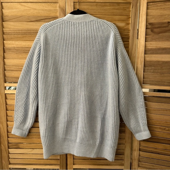 J. Crew Cotton Blend Cardigan in light blue size M - Picture 2 of 4